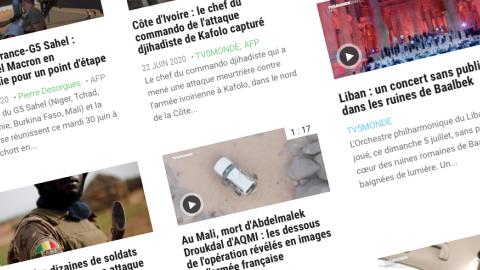 Verticale Information de la chaine TV5MONDE